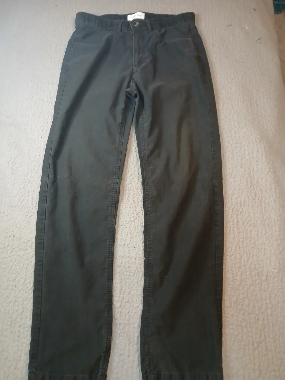 Calvin Klein Mens Jeans Chino 31×32 Black Straight